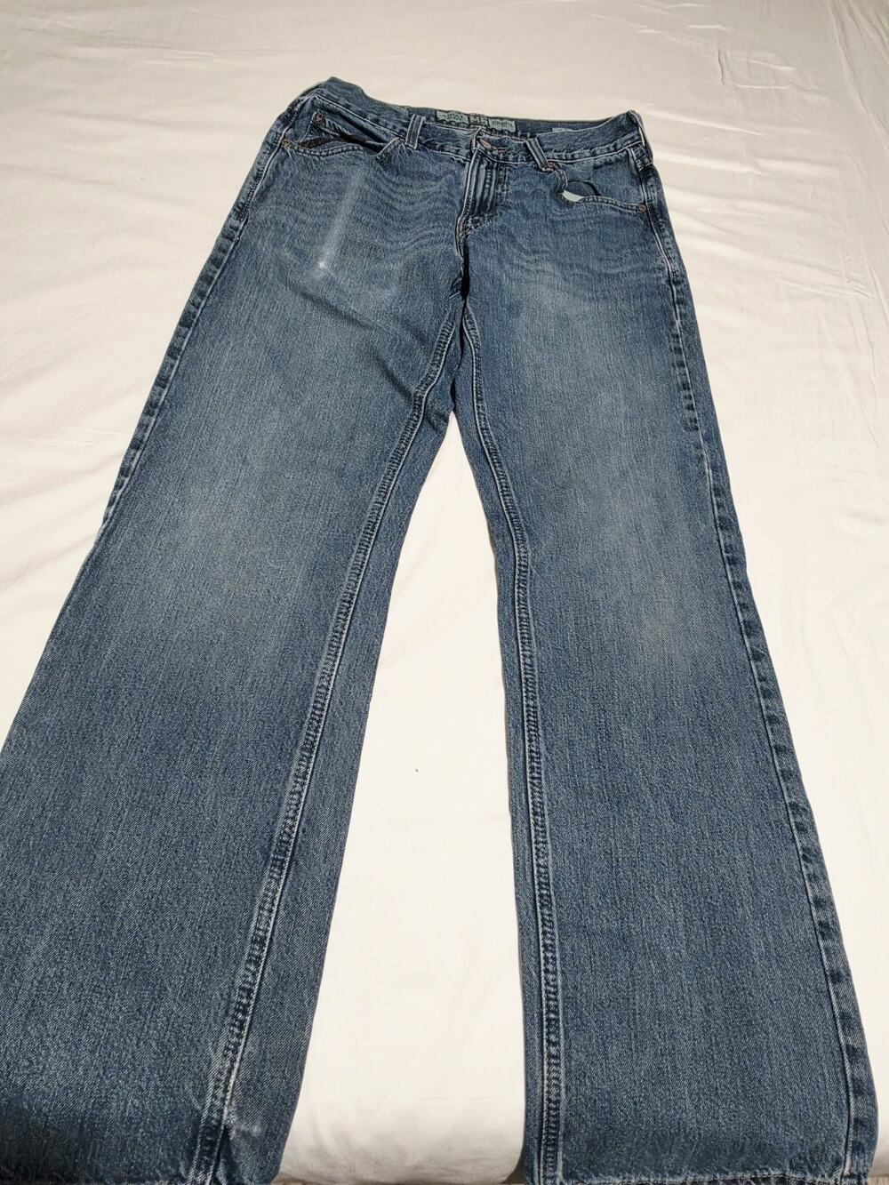 Ariat Legacy M5 Straight Fit Jeans Swagger Wash 30×32 Mens Blue Outdoor Workwear